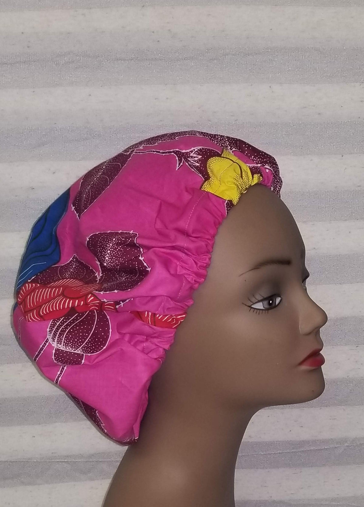 Small African Hair Bonnet — Ankara