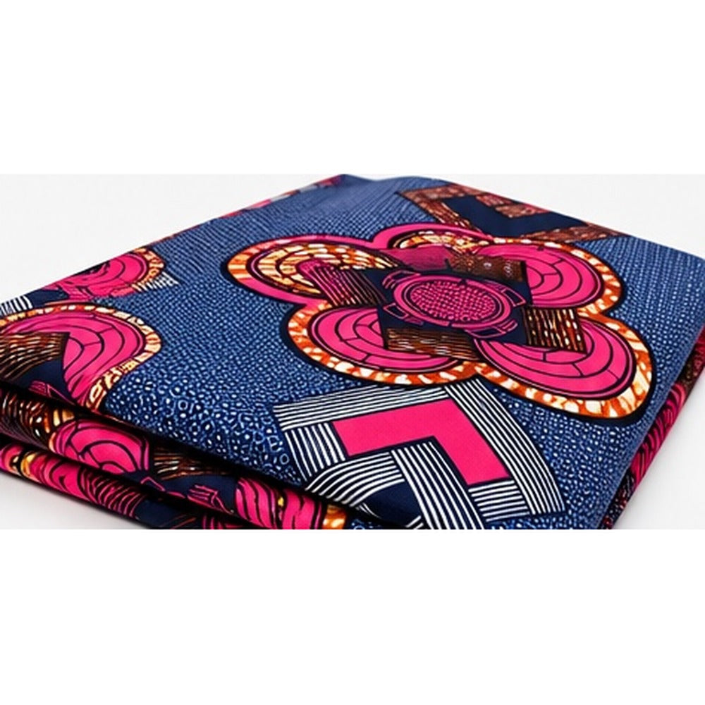 African print fabric KK-101 folded