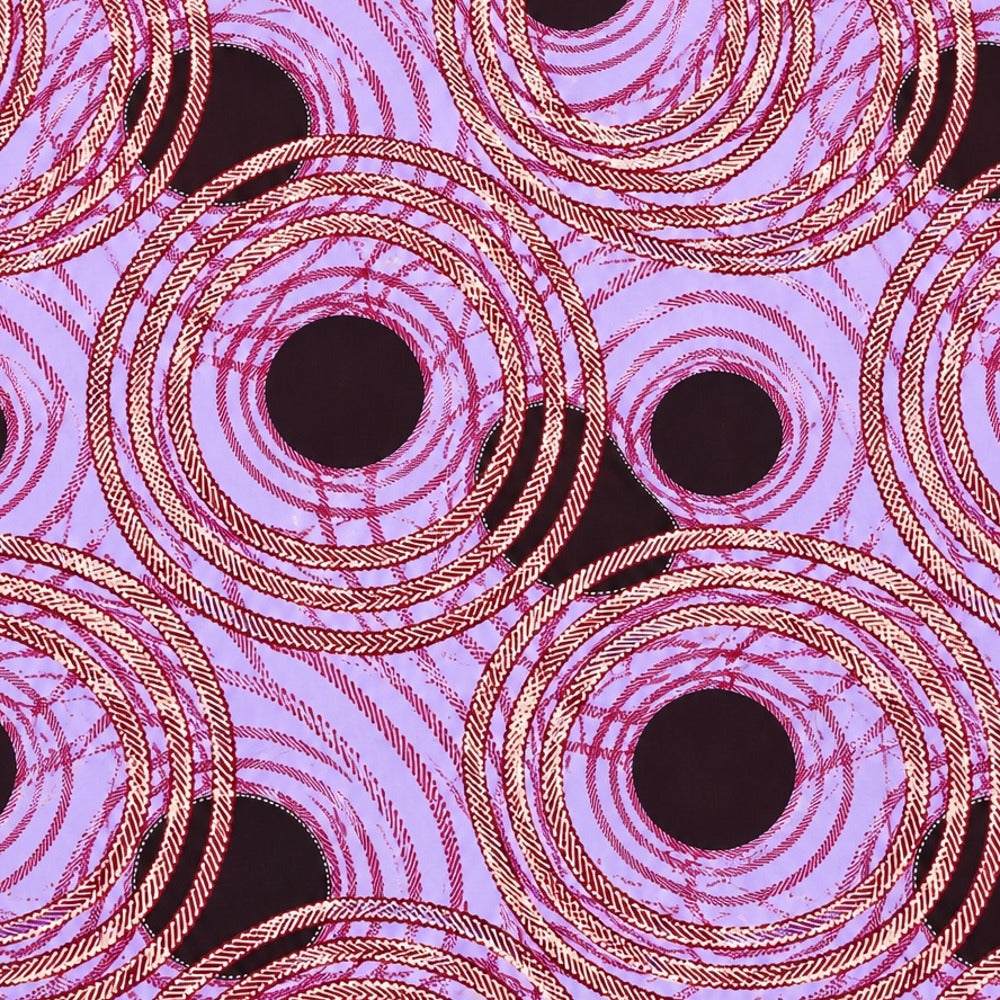 African print fabric KK-103 print detail