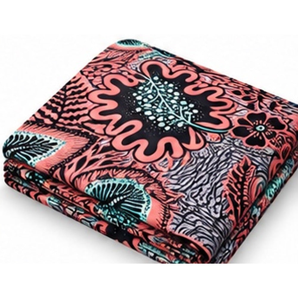African print fabric KK-104 folded