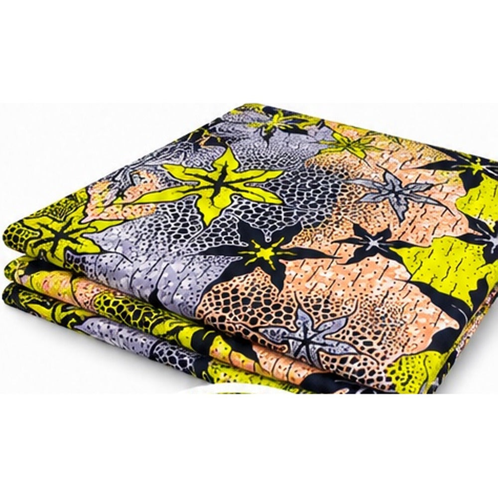 African print fabric KK-105 folded
