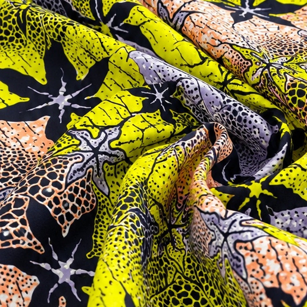 African print fabric KK-105 draped