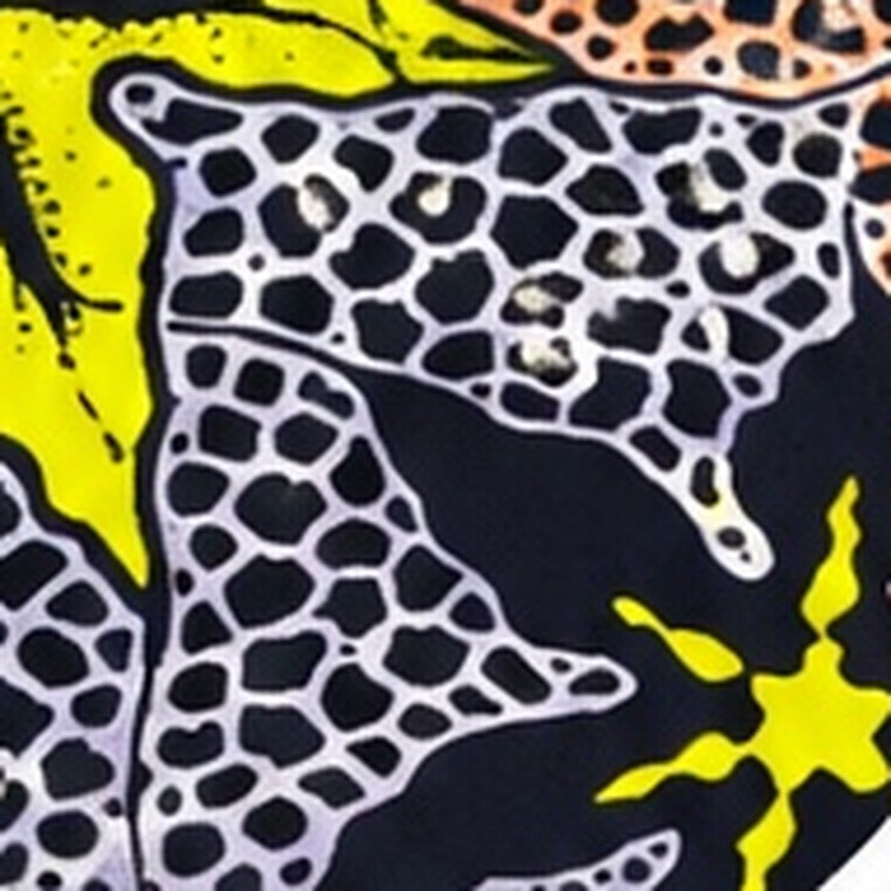 African print fabric KK-105 close-up
