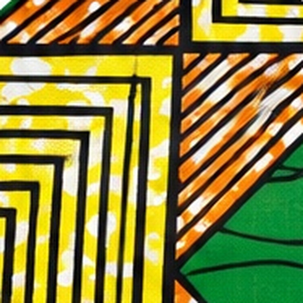 African print fabric KK-106 close-up