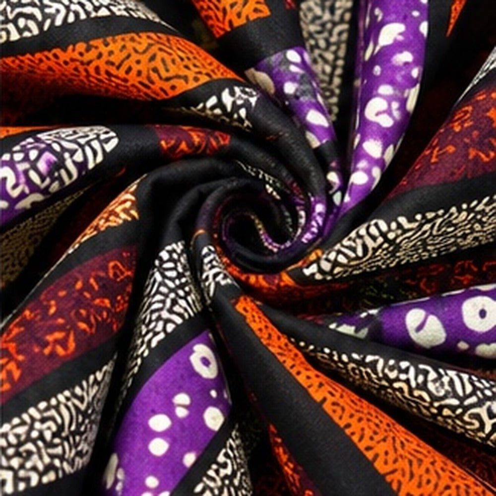 African print fabric KK-107 draped