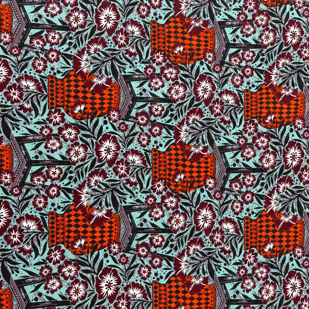 African print fabric KK-108 full print