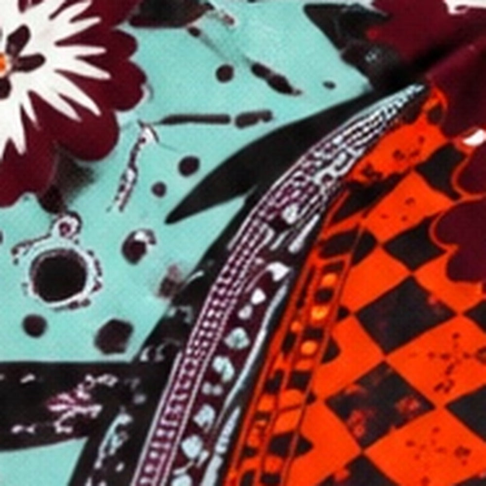 African print fabric KK-108 close-up