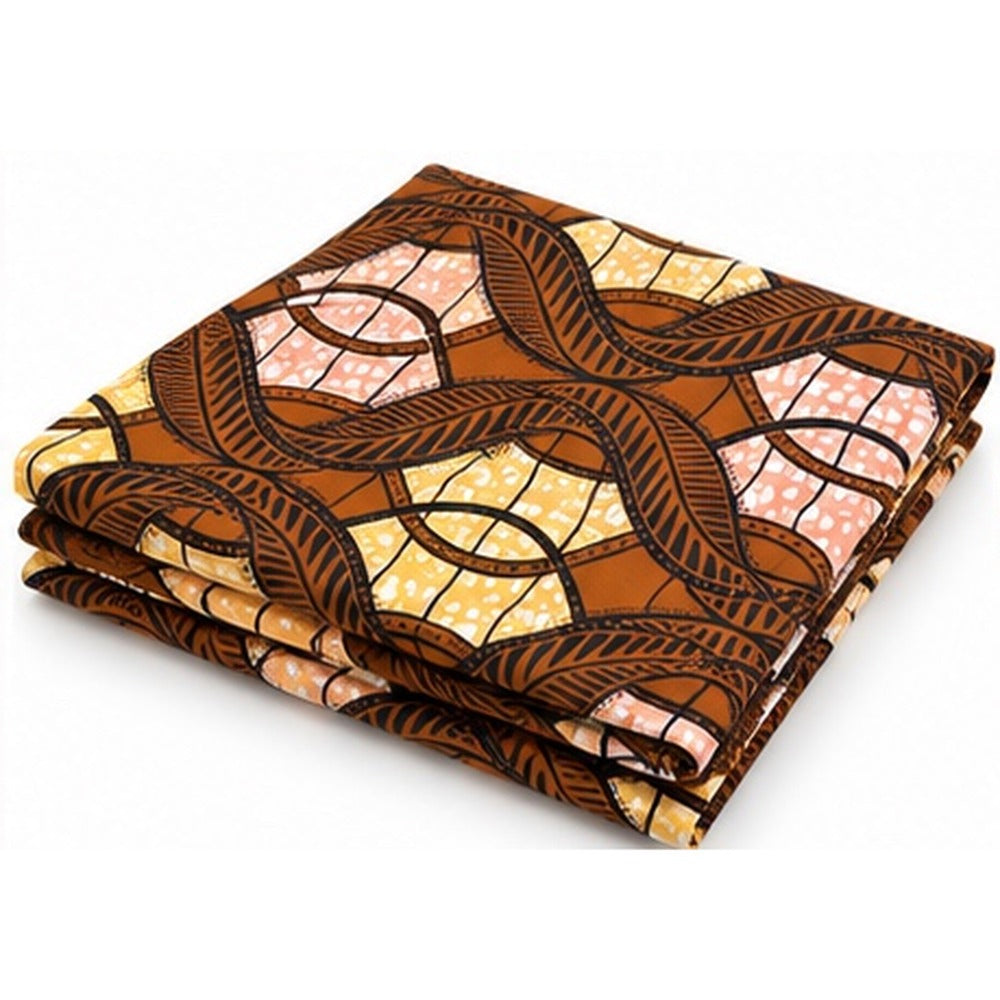 African print fabric KK-109 folded