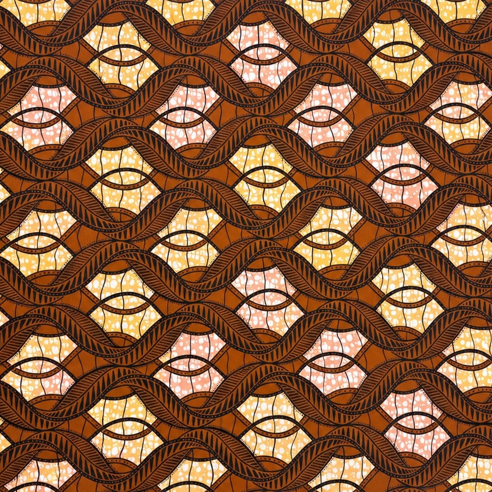 African print fabric KK-109 full print