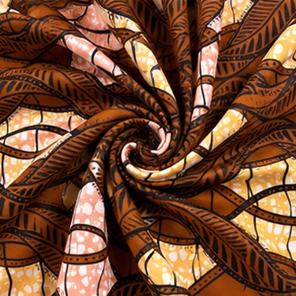 African print fabric KK-109 draped