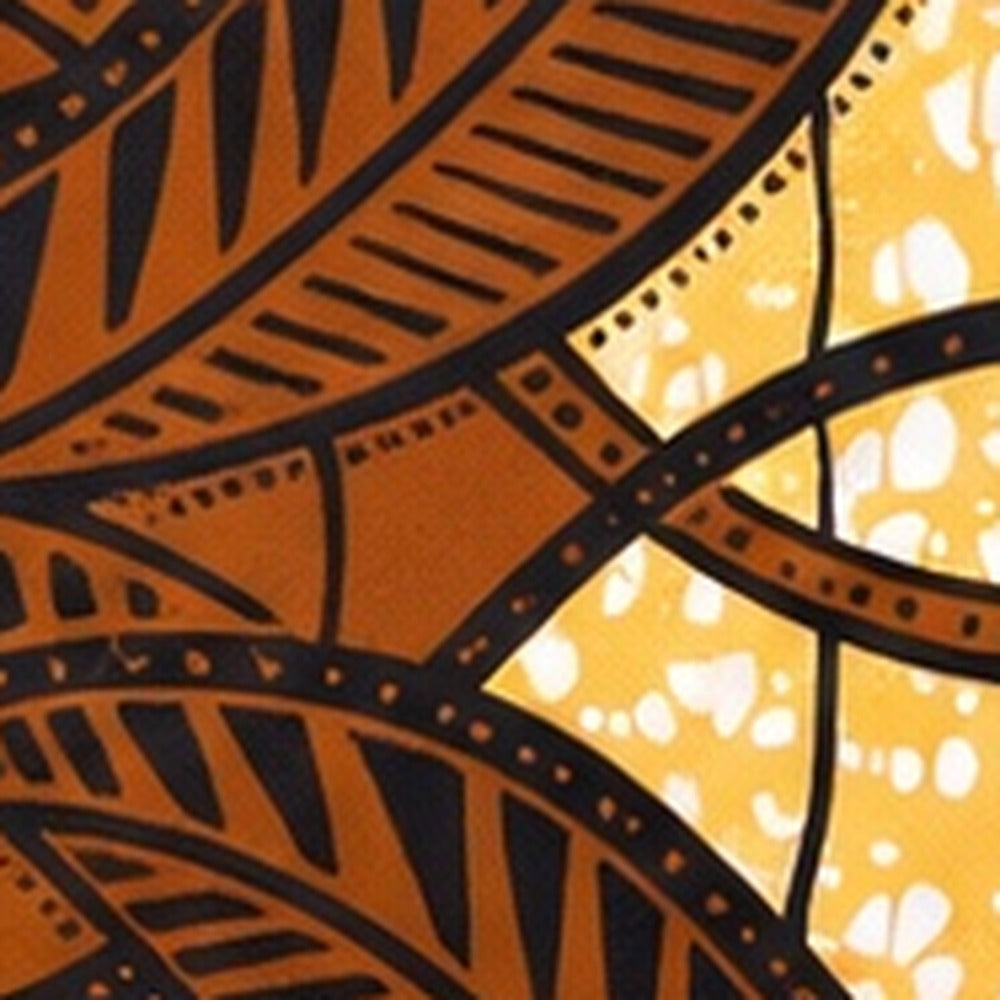 African print fabric KK-109 close-up