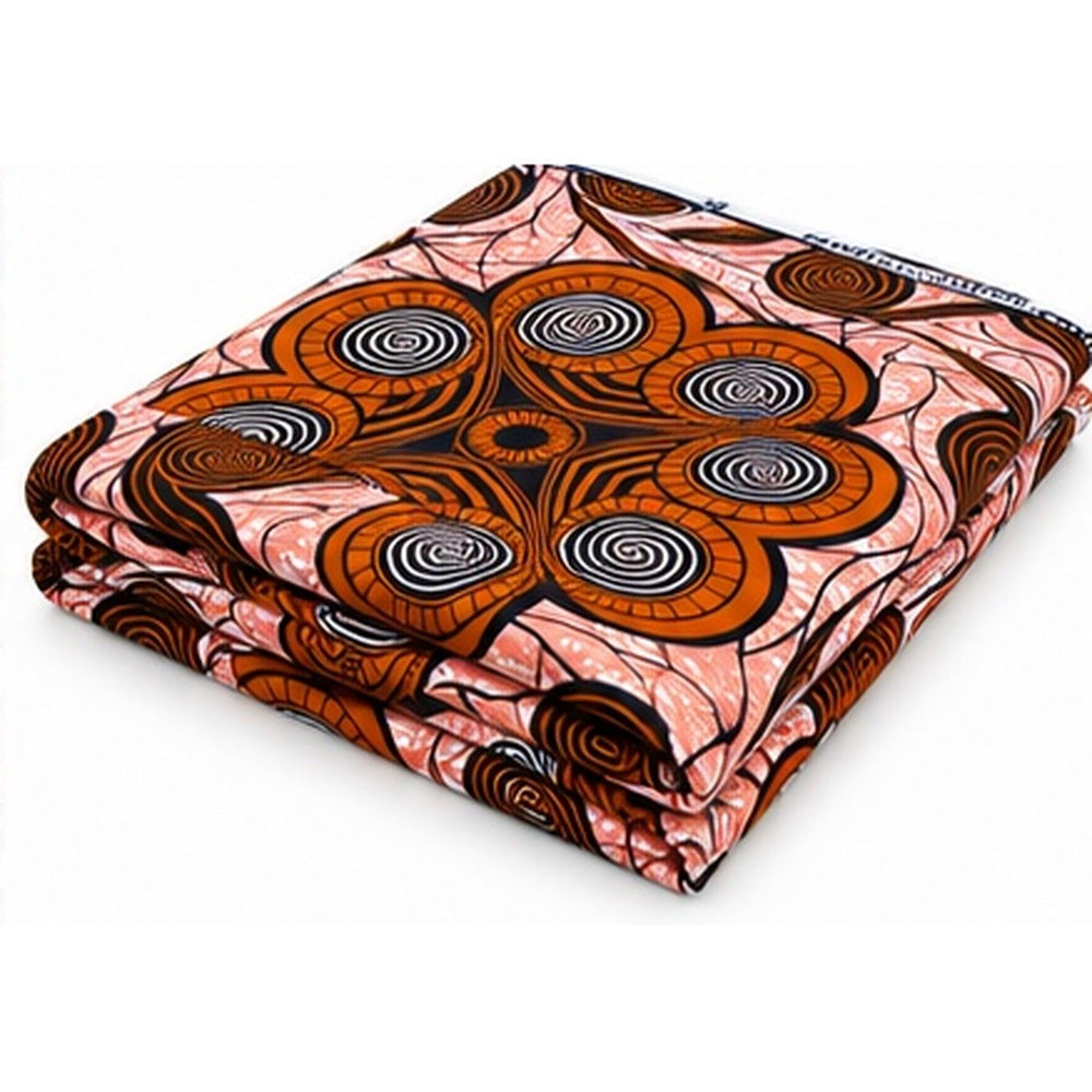 African print fabric KK-110 folded