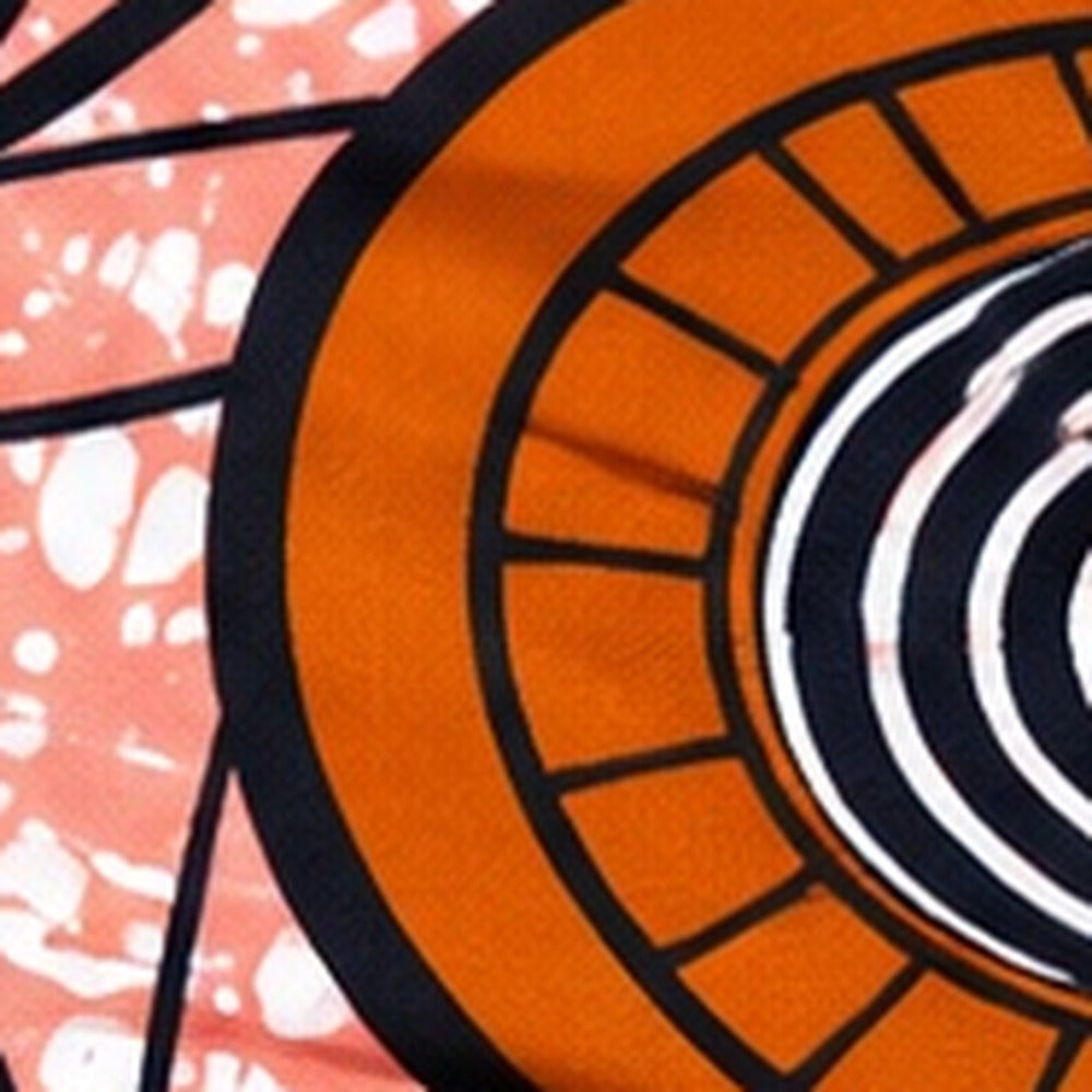 African print fabric KK-110 close-up