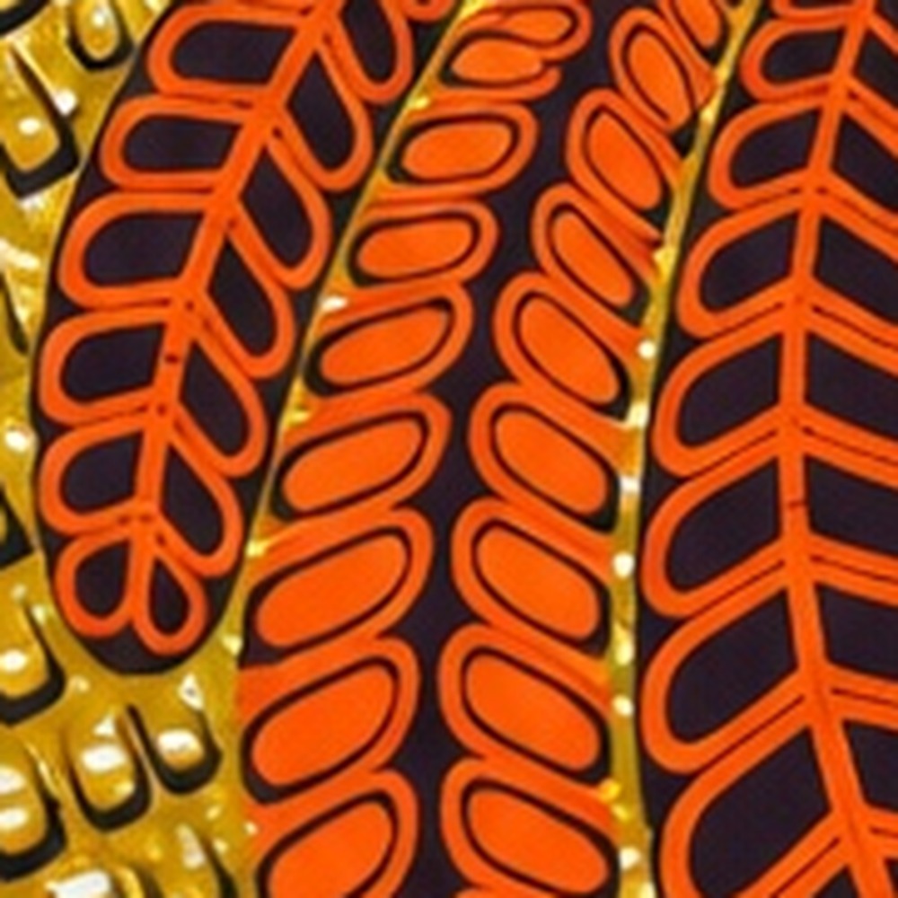 African print fabric KK-111 close-up