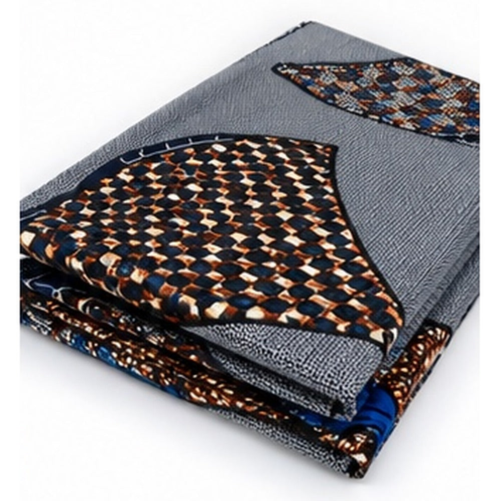 African print fabric KK-112 folded