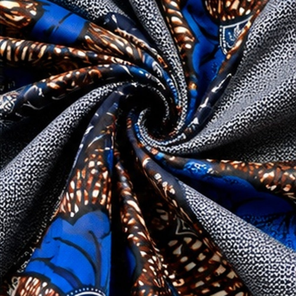 African print fabric KK-112 draped