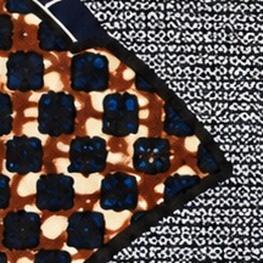 African print fabric KK-112 close-up